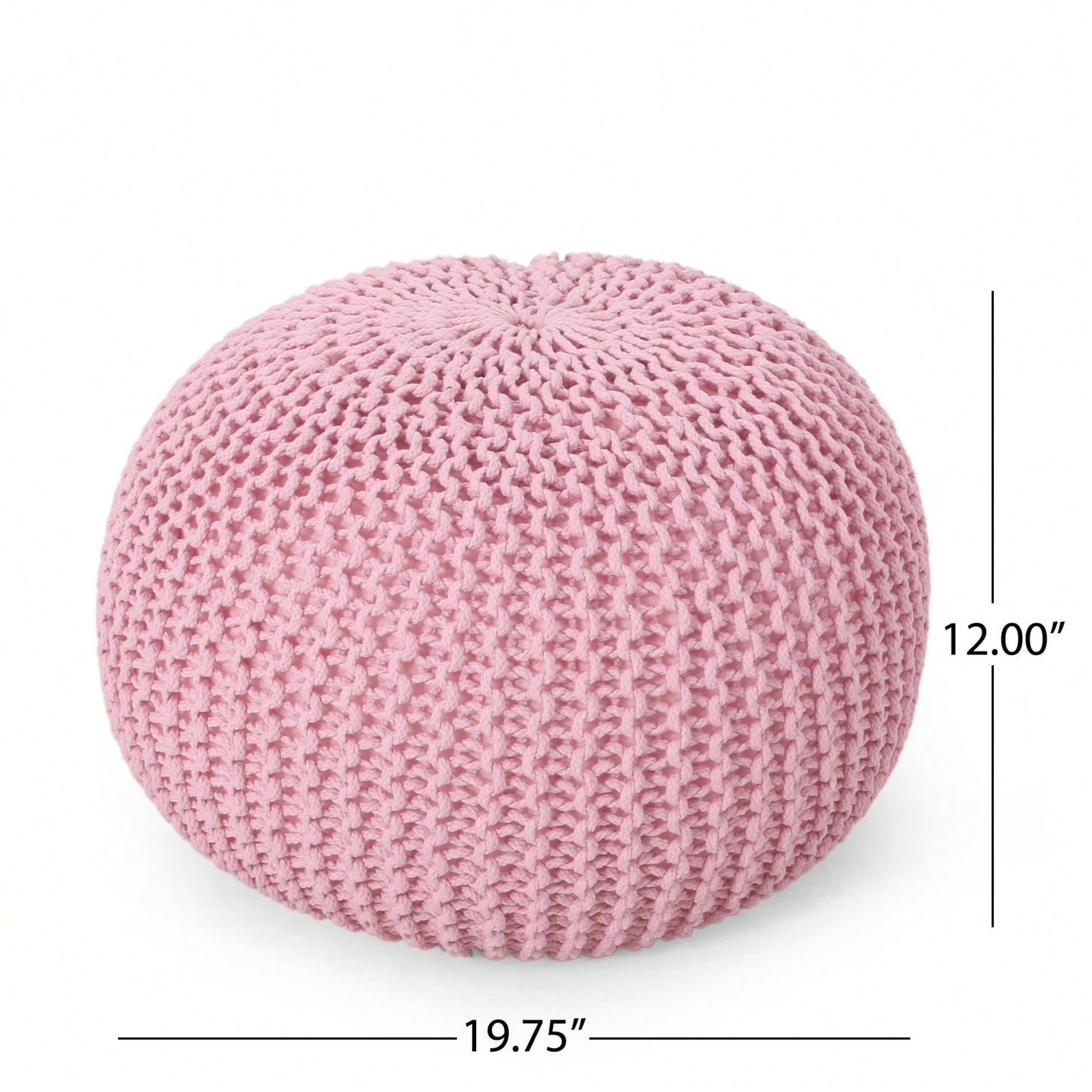 Cozy Handcrafted Knitted Pouf For Stylish Home Decor And Comfortable Seating