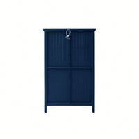 Versatile 2-Door Metal Storage Cabinet with Glass Doors for Dining Room Living Room or Bedroom