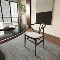 Solid Wood Weave Dining Chairs - Set Of 2 Armchairs For Stylish Dining Room Decor, Fully Assembled