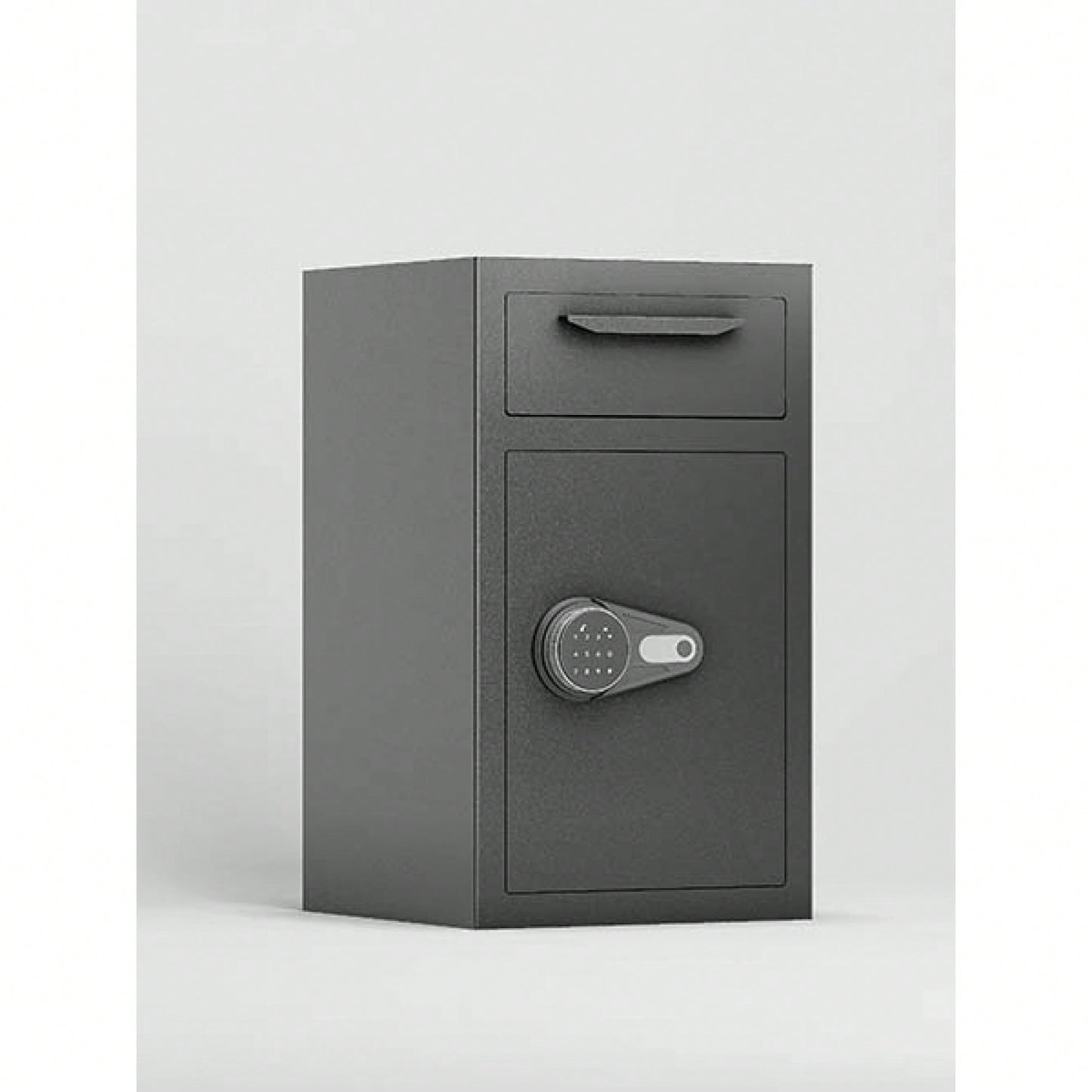 Secure Drop Safe With Digital Lock And Anti-Fishing Feature - Silent Deposit Box For Cash Slips And Business Expenses At Home Or Office