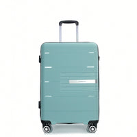 Light Green 3-Piece Hardshell Luggage Set With Double Spinner Wheels, TSA Lock, Lightweight & Durable (20/24"/28")"