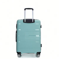 Light Green 3-Piece Hardshell Luggage Set With Double Spinner Wheels, TSA Lock, Lightweight & Durable (20/24"/28")"