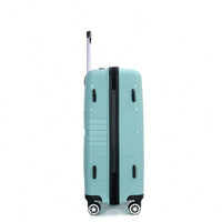 Light Green 3-Piece Hardshell Luggage Set With Double Spinner Wheels, TSA Lock, Lightweight & Durable (20/24"/28")"