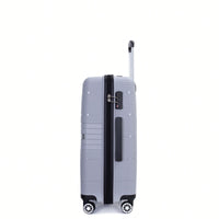 Light Green 3-Piece Hardshell Luggage Set With Double Spinner Wheels, TSA Lock, Lightweight & Durable (20/24"/28")"