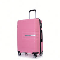Light Green 3-Piece Hardshell Luggage Set With Double Spinner Wheels, TSA Lock, Lightweight & Durable (20/24"/28")"