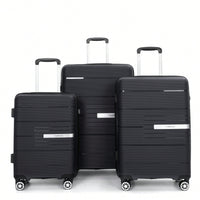 Light Green 3-Piece Hardshell Luggage Set With Double Spinner Wheels, TSA Lock, Lightweight & Durable (20/24"/28")"