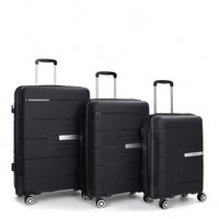 Light Green 3-Piece Hardshell Luggage Set With Double Spinner Wheels, TSA Lock, Lightweight & Durable (20/24"/28")"