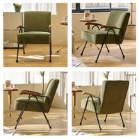 Vibrant High Back Accent Chair with Plush Padding and Sturdy Metal Legs for Living Room Office Bedroom Dining Room