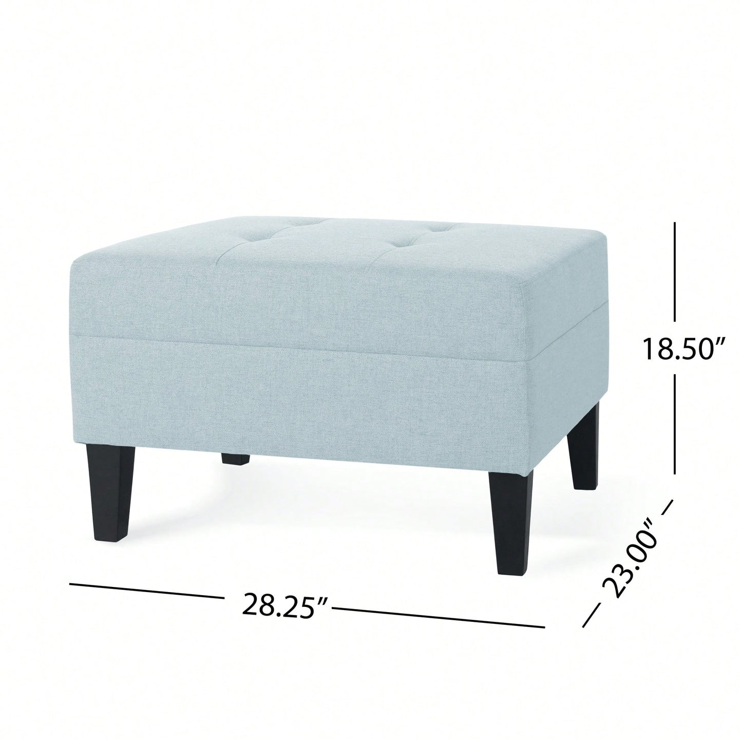 Elegant Upholstered Ottoman For Living Room, Bedroom, Or Entryway - Versatile Storage And Stylish Seating Solution