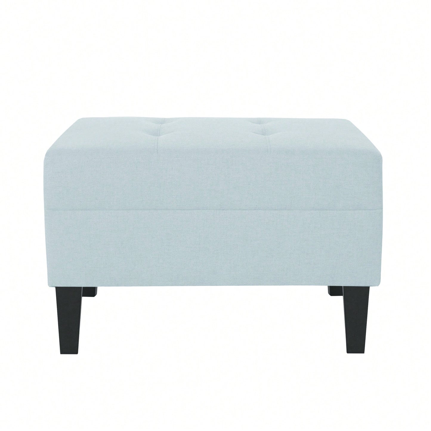 Elegant Upholstered Ottoman For Living Room, Bedroom, Or Entryway - Versatile Storage And Stylish Seating Solution