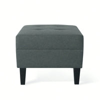 Elegant Upholstered Ottoman For Living Room, Bedroom, Or Entryway - Versatile Storage And Stylish Seating Solution