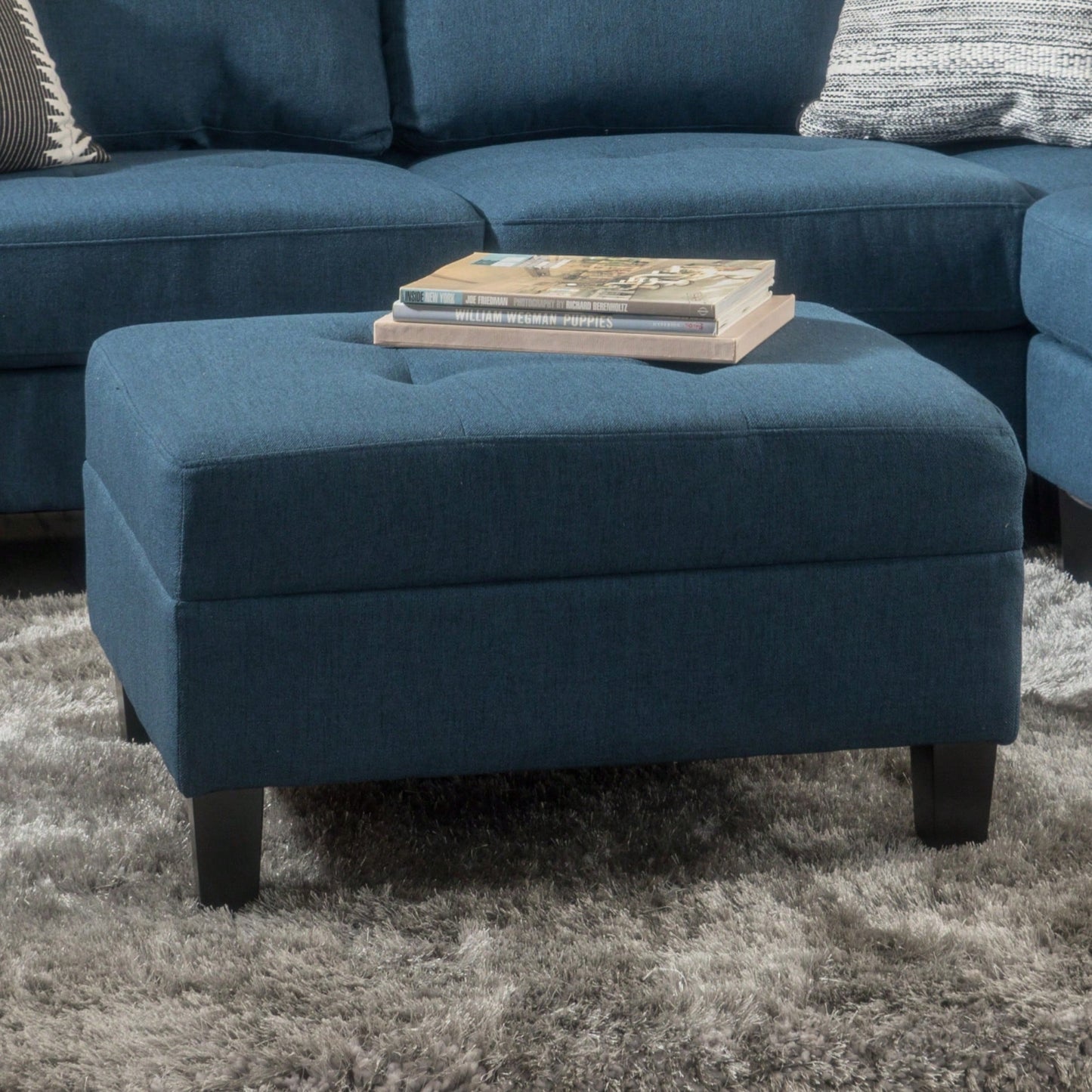 Luxurious Velvet Ottoman With Storage - Versatile And Stylish Seating Option For Living Room Or Bedroom