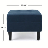 Luxurious Velvet Ottoman With Storage - Versatile And Stylish Seating Option For Living Room Or Bedroom