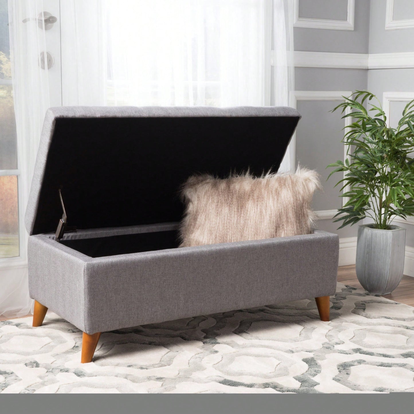 Versatile Storage Ottoman - Chic And Functional Space-Saving Solution For Your Home