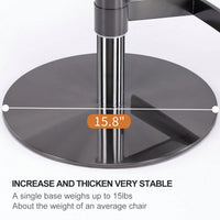 Adjustable Black Titanium Bar Stool with Leather Backrest for Kitchen Counter and Dining Room Brown