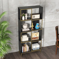 4-Tier Corner Storage Shelves - Versatile Bookcase For Small Space Living Room Organization