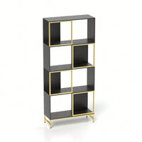 4-Tier Corner Storage Shelves - Versatile Bookcase For Small Space Living Room Organization