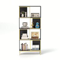 4-Tier Corner Storage Shelves - Versatile Bookcase For Small Space Living Room Organization