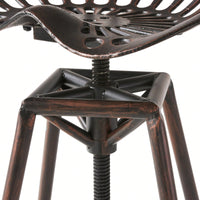 Rustic Farmhouse Barstool With Backrest For Kitchen And Dining Room Settings