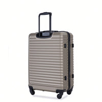 Stylish 3-Piece Lightweight Luggage Set With Spinner Wheels, Two Hooks & TSA Lock - Pink Suits For Travel (20/24/28)