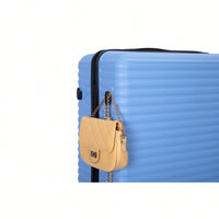 Stylish 3-Piece Lightweight Luggage Set With Spinner Wheels, Two Hooks & TSA Lock - Pink Suits For Travel (20/24/28)