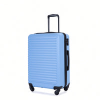 Stylish 3-Piece Lightweight Luggage Set With Spinner Wheels, Two Hooks & TSA Lock - Pink Suits For Travel (20/24/28)