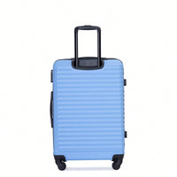 Stylish 3-Piece Lightweight Luggage Set With Spinner Wheels, Two Hooks & TSA Lock - Pink Suits For Travel (20/24/28)