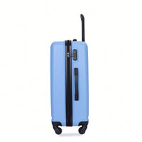 Stylish 3-Piece Lightweight Luggage Set With Spinner Wheels, Two Hooks & TSA Lock - Pink Suits For Travel (20/24/28)