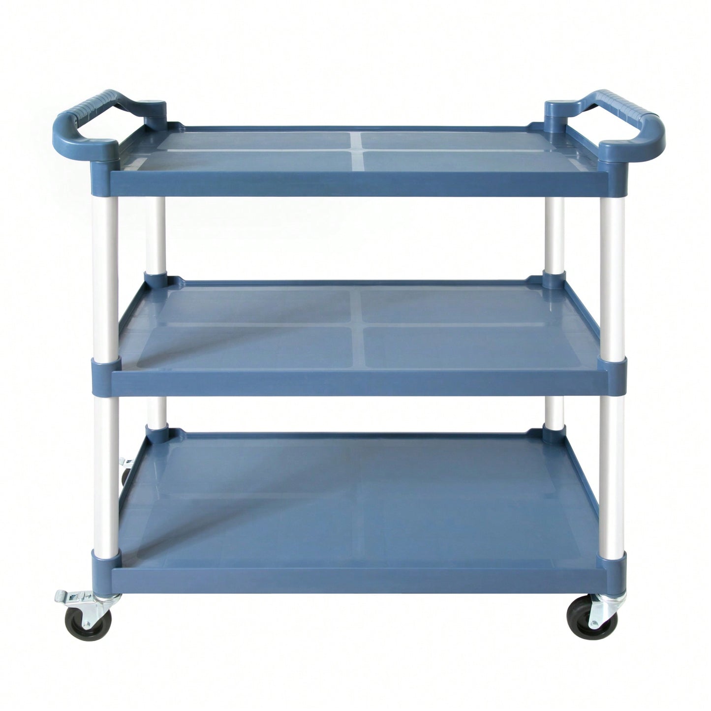 Heavy-Duty 3-Tier Rolling Utility Cart 350lbs Capacity for Home Office Restaurant Warehouse 40.9L x 19.6W x 41.3H