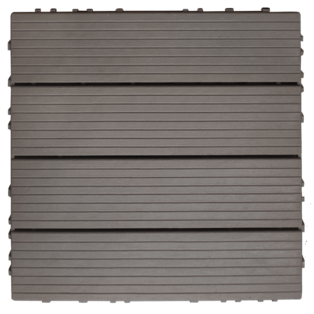 Durable Weather-Resistant Composite Deck Tiles 35-Piece Set for Indoor Outdoor Use Light Coffee 12x12 Inch Perfect for Patios and Balconies