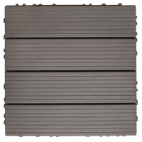 Durable Weather-Resistant Composite Deck Tiles 35-Piece Set for Indoor Outdoor Use Light Coffee 12x12 Inch Perfect for Patios and Balconies