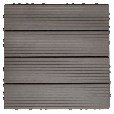 Durable Weather-Resistant Composite Deck Tiles 35-Piece Set for Indoor Outdoor Use Light Coffee 12x12 Inch Perfect for Patios and Balconies