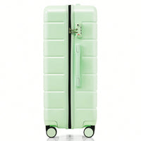 Premium 3-Piece White ABS Hard Shell Luggage Set with TSA Lock 20 24 28 Inch Spinner Wheels