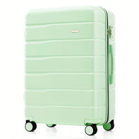 Premium 3-Piece White ABS Hard Shell Luggage Set with TSA Lock 20 24 28 Inch Spinner Wheels