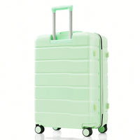 Premium 3-Piece White ABS Hard Shell Luggage Set with TSA Lock 20 24 28 Inch Spinner Wheels