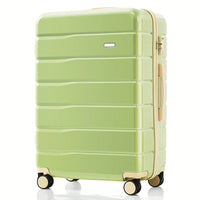 Premium 3-Piece White ABS Hard Shell Luggage Set with TSA Lock 20 24 28 Inch Spinner Wheels