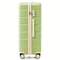 Premium 3-Piece White ABS Hard Shell Luggage Set with TSA Lock 20 24 28 Inch Spinner Wheels