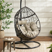 Stylish Grey Hanging Basket For Indoor And Outdoor Use – Versatile Planter For Flowers And Plants (Stand Not Included)