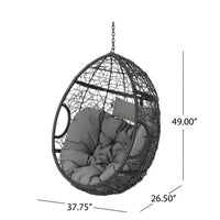 Stylish Grey Hanging Basket For Indoor And Outdoor Use – Versatile Planter For Flowers And Plants (Stand Not Included)