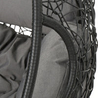 Stylish Grey Hanging Basket For Indoor And Outdoor Use – Versatile Planter For Flowers And Plants (Stand Not Included)