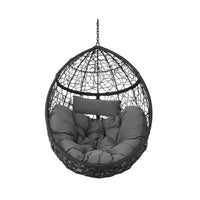 Stylish Grey Hanging Basket For Indoor And Outdoor Use – Versatile Planter For Flowers And Plants (Stand Not Included)