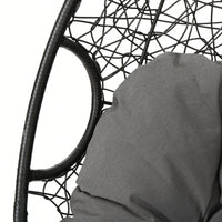 Stylish Grey Hanging Basket For Indoor And Outdoor Use – Versatile Planter For Flowers And Plants (Stand Not Included)