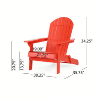 Classic Outdoor Adirondack Chair - Perfect For Relaxing In Your Patio Or Garden