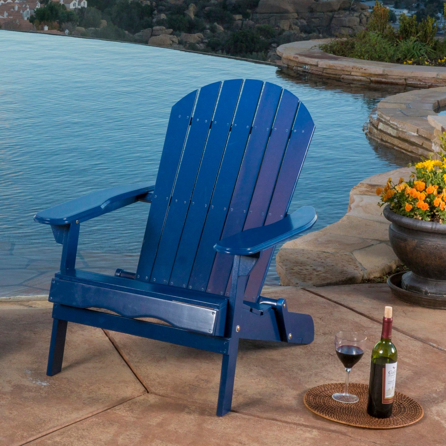 Classic Outdoor Adirondack Chair - Perfect For Relaxing In Your Patio Or Garden