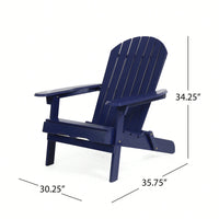 Classic Outdoor Adirondack Chair - Perfect For Relaxing In Your Patio Or Garden