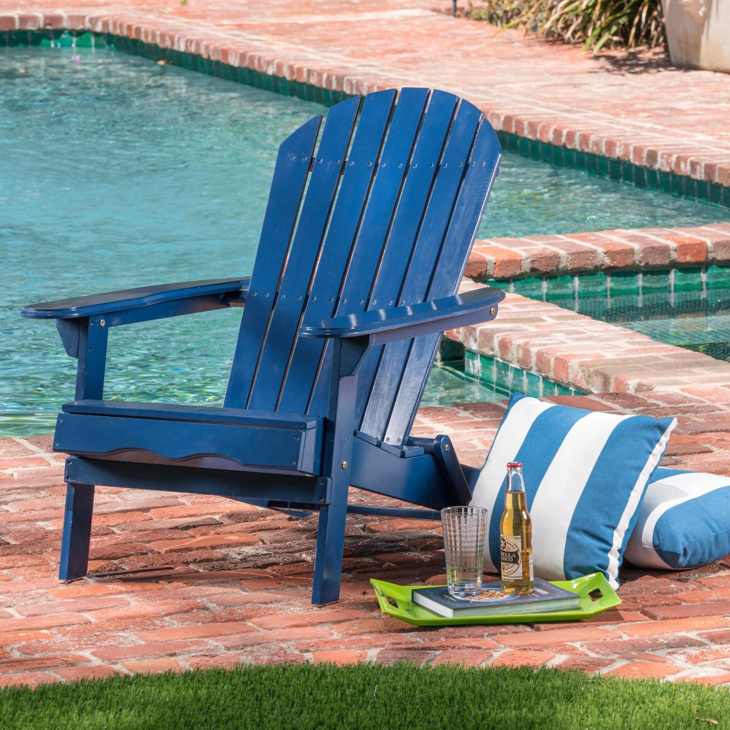 Classic Outdoor Adirondack Chair - Perfect For Relaxing In Your Patio Or Garden