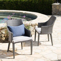 Set Of 2 Modern Grey Accent Chairs For Stylish Living Spaces