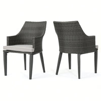 Set Of 2 Modern Grey Accent Chairs For Stylish Living Spaces