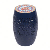 Elegant Dark Blue 12-Inch Side Table – Stylish Accent Furniture For Any Room