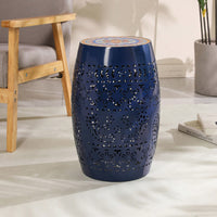 Elegant Dark Blue 12-Inch Side Table – Stylish Accent Furniture For Any Room